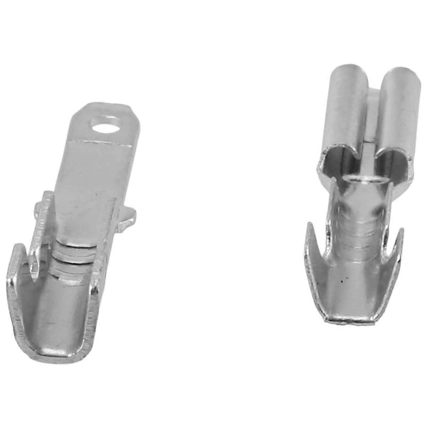 200 st. Han-/Hon- Spadformade Krympterminaler Elektrisk Isolerande Hylsa Trådlindningskontakt, 2,8 mm.pa