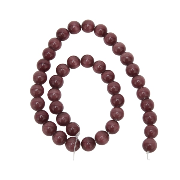 10 mm multifunksjonell naturstein runde perler armbånd perler DIY smykker dekorasjon tilbehør Mørk lilla