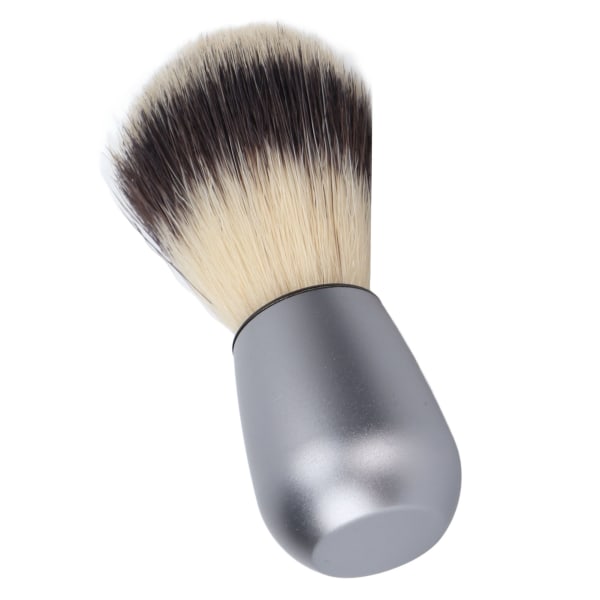 Ammattimainen parranajoharja Synteettinen parranajovaahtoharja viiksien puhdistustyökalu metallikahvalla miehille