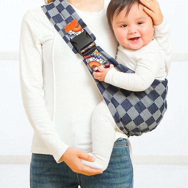 Wildride Toddler Carrier - 2024 Ny Baby Sling Bærer Nyfødt til Småbarn, Justerbar Baby Carrier Sling, Bærer 10-60 lbs (Sort Sejl)