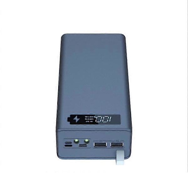 USB 16X18650 Batteribank Etui Batterilading Oppbevaringsbokser C16 med LED-belysning Avtakbar for Sm.pa