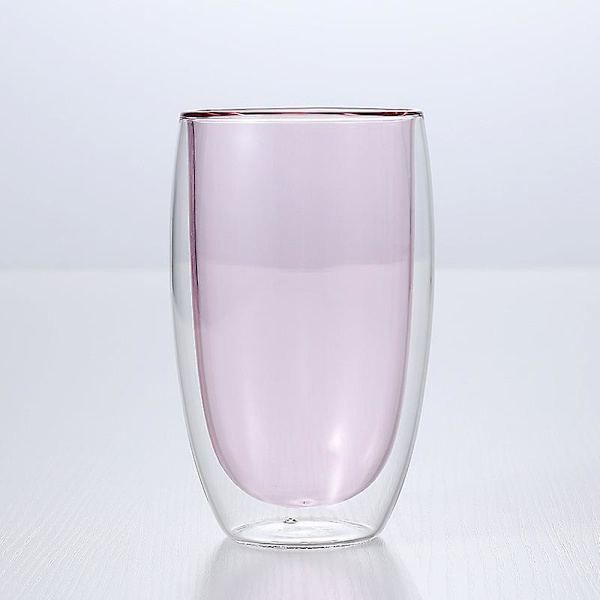 Dobbelt væggede glaskaffe. 400 ml Latte-glas. Dobbeltlags glaskaffe
