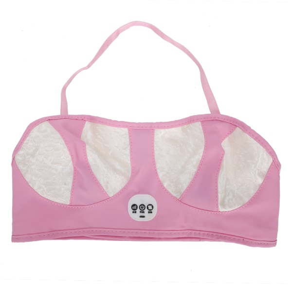 Elektrisk brystbrystmassagemaskine Brystforstørrelse Vibrationsbh-massageapparat PinkWhite (opladningstype)