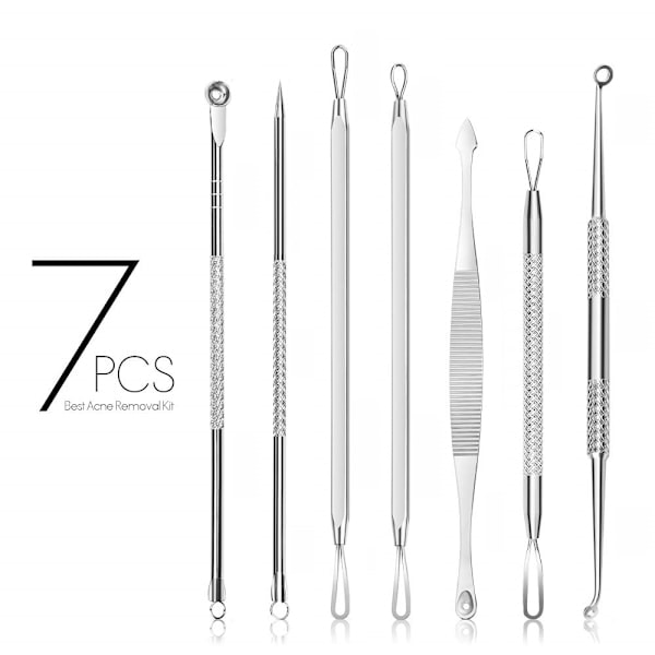 Paris Blackhead Remover Kit med 7 verktyg för ansiktsrengöring