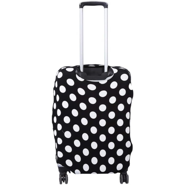26-28 tums bagasjebeskyttelse - 3 størrelser og 3 mønstre Dammtät elastisk cover- svarta og vita pricker