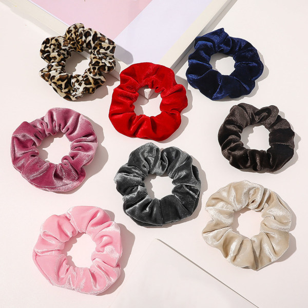 10 kpl:n hiusrypyt Simple Fashion Candy Color Velvet Elastic Scrunchies Hiussolmiot Lahjat naisten tytöille