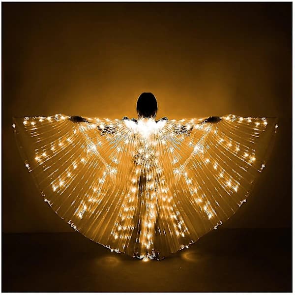 LED Lysende Sommerfuglevinger til Forestillinger & Halloween