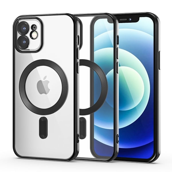 Tech-Protect MagShine Magnetisk Cover til iPhone 12 - Sort 40