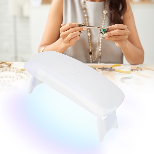 Epoksy UV-harpiks Fargestoff Fargepigment 3W UV-lampe DIY-kunsthåndverksverktøysett (blå 25g 3W UV-lampe)