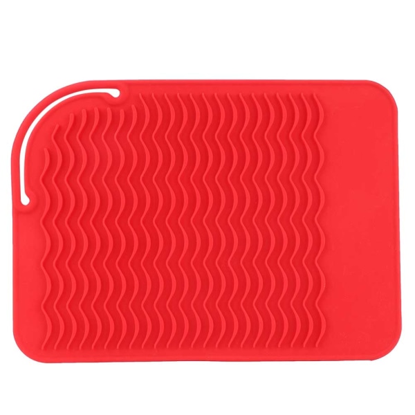 Lämmönkestävä lämmöneristystyyny taitettava matto sähköiseen hiusrullapukuun (punainen)