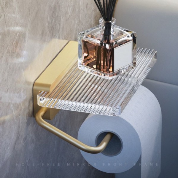 Toiletpapirholder Toiletpapirrulleholder GULD guld gold