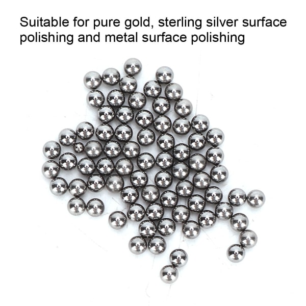 Metallpolerande pärlor Polerkula för rullpoleringsmaskin Smycketillbehör (#2)