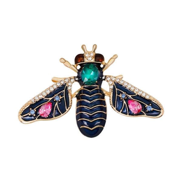 Fasjonable kvinner Legering Insekt Brosje Krystall Rhinestones Pin Smykker Gift