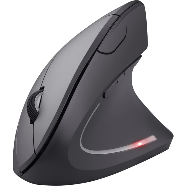 Trådløs mus, ergonomisk vertikal mus, 800-1600 DPI, 6 knapper