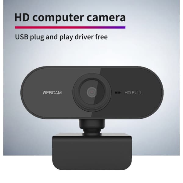 Webcam med mikrofon, Full HD 1080P webcams til stationær og bærbar computer