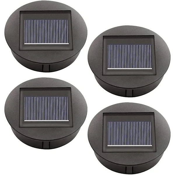4-pakning Solcellelamper Erstatning med LED-lamper, Solcelletaklamper Erstatning, LED Solpanel Sha
