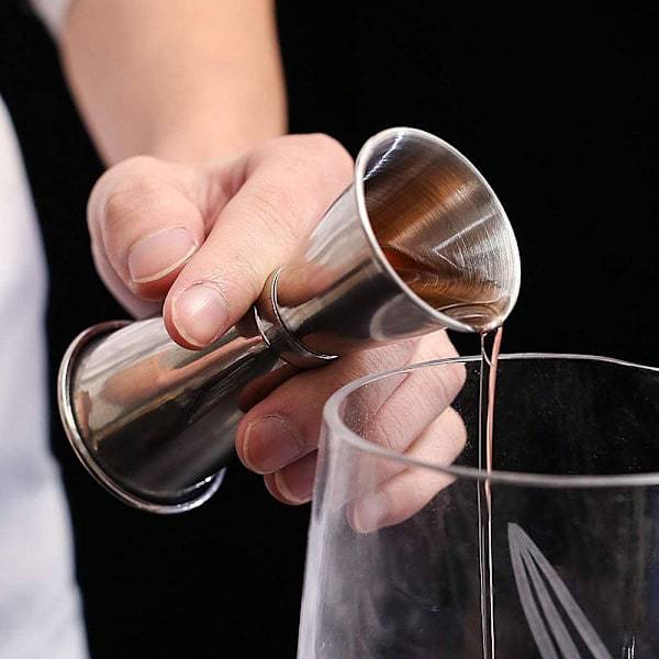 Cocktail Sæt Dobbelt shaker 750ml Rustfrit stål Sølv 10 dele