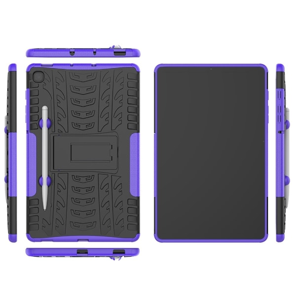 Samsung Galaxy Tab S6 Lite Kuori Kestävä Jalustallinen Armor Lila Violetti Purple Lila