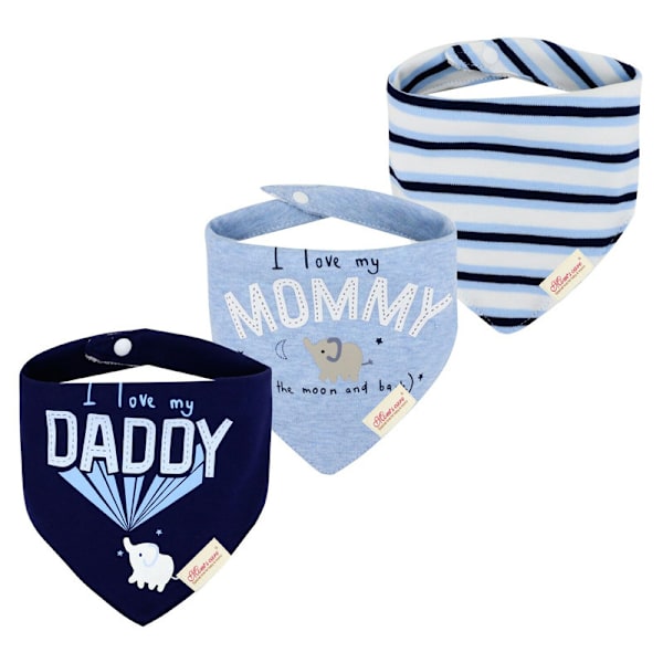 3-pack Baby Triangel-Sjal Set Tryckt Saliva Handduk Spädbarnsmatningsförkläde set 5