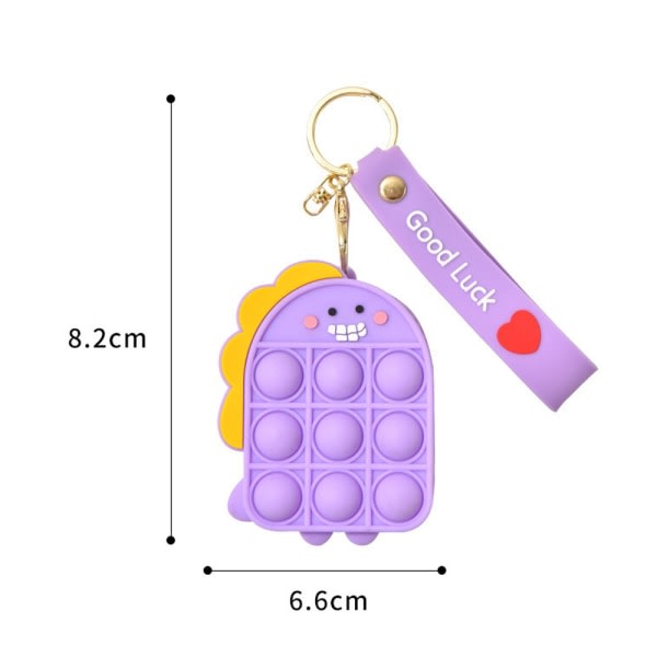 Söt popmyntväska plånbokleksak för flickor Present, liten silikon style 2