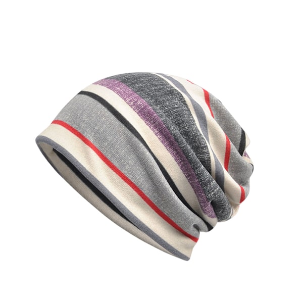 1/2 Slouchy Beanie Skullies Stretch Kemohätta Varm Randig Halsduk 1PCS
