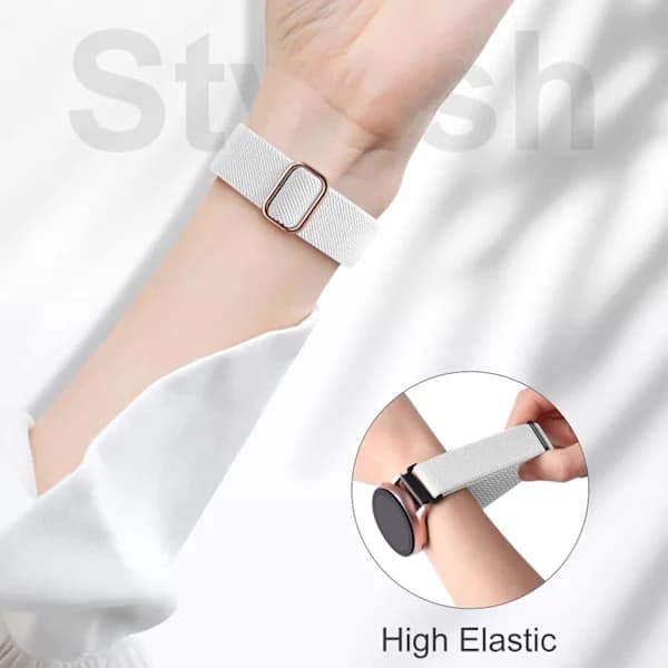 Elastic Bands Compatible with Galaxy Watch 7/6/5/4/Active & Watch Classic