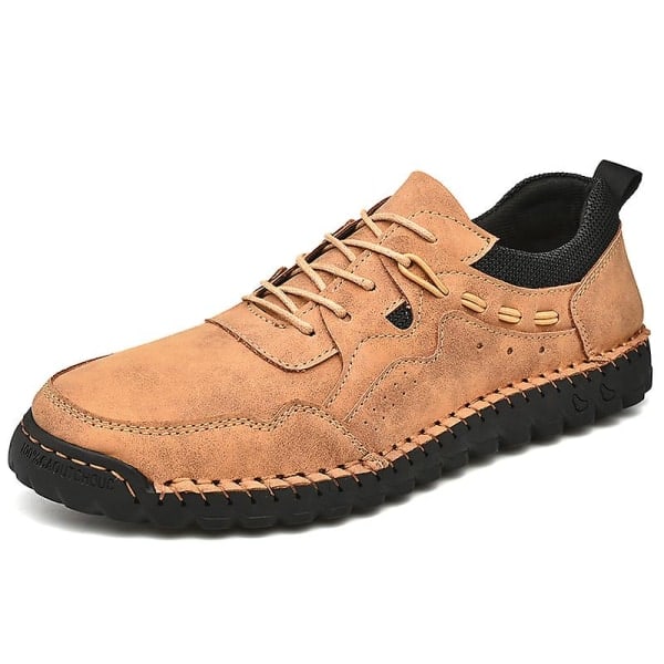 HERRER SNEAKERS MODESKO LØPESKO ANTISKLI CASUAL SKO K8903 LYSEBRUN 42