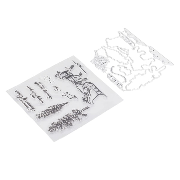 Stempler og stansesæt til kortfremstilling Metalskærende stanser Klar silikone Stempel Art Supplies til DIY Scrapbooking Kunsthåndværk
