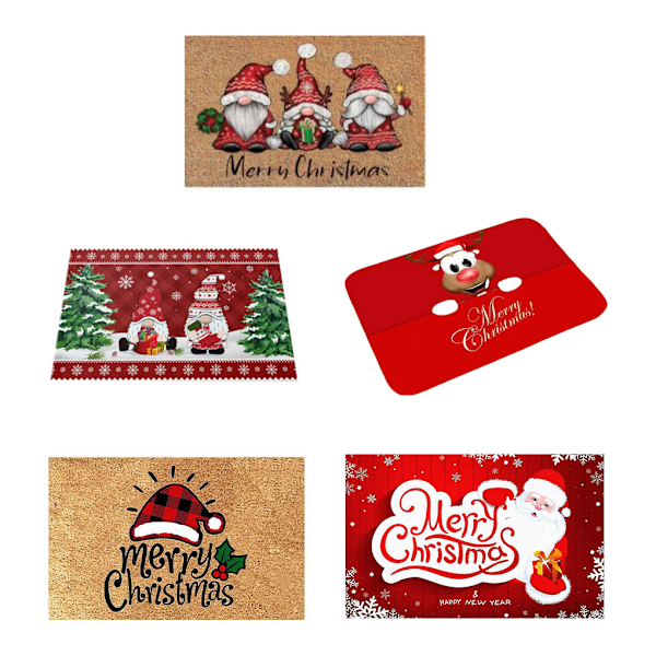 1/2 Pehmeä ja Mukava Merry Christmas Gnome Ovimatto Hirvelle lähetetään siunauksia Deer sends blessings 1Set