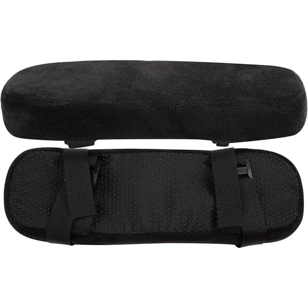 Bitar Kontorstol Cover Stolar Armstøtte, komfortabelt vila Stolsstøtte for armbågar og underarmar Trykavlastning (svart)