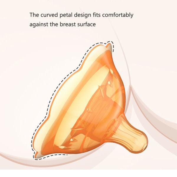 Nippelbeskyttelse i silikon Ammande mödrar Areola Shield for beskyttelse Cover Amning Bröstnipplar Cover for W