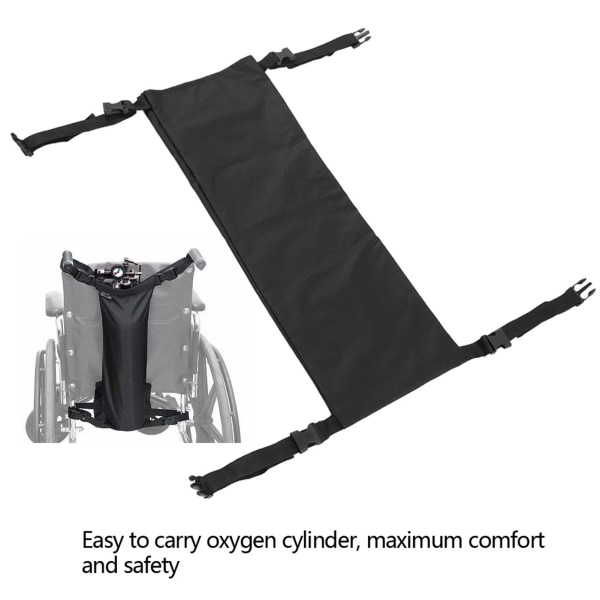 Professionell hållbar syrgascylinderväska för rullstol Bärbar nylon