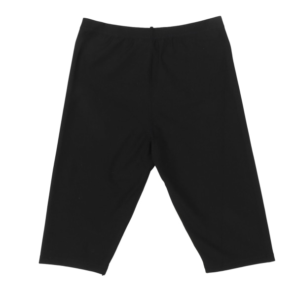 Dam Bastu Shorts Andas Stretchy Dam Slimming Compression Leggings för träning Löpning Vandring L/XL