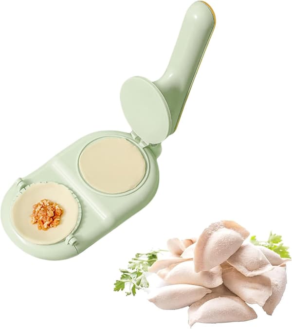 Manuell Dumplingpress DIY Dumplingmaskin 2-i-1 Dumplingform för Kökshjälpmedel