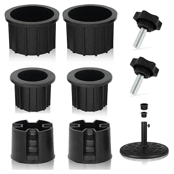 8 st Paraplybas Stativ Hålring Plugg Lock och Lock Uteplats Paraply Stativ Reservdelar Stativbas Stabilisator