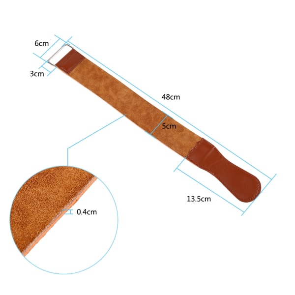 Nyt kolæder manuel strop Lige barberbar barberkniv Slibebåndsværktøj