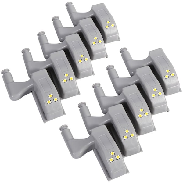 10 kpl LED-kaapin ovien valoja, kaappi, vaatekaappi, keittiö (kylmä valkoinen)