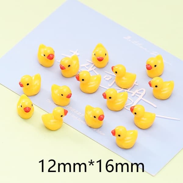 100/200 stk Mini Gummiænder Miniatur Harpiksænder Gul Tiny D 200st gul 200st 100pc