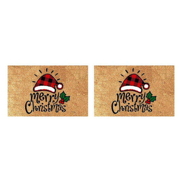 1/2 Blød og Behagelig Merry Christmas Gnome Dør måtte til Julehat Christmas hat 2Set