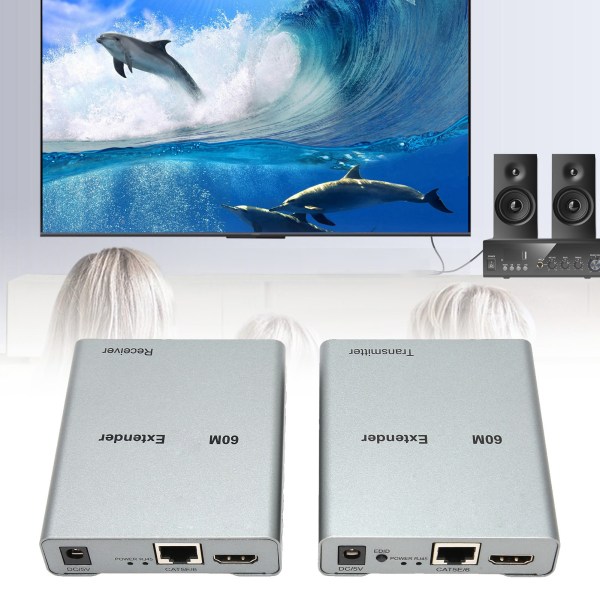 HD Multimedia Interface KVM USB Extender Over Cat5e/6 1080P HD Video Extender hiiren ja näppäimistön ohjaukseen 100?240V AU Plug