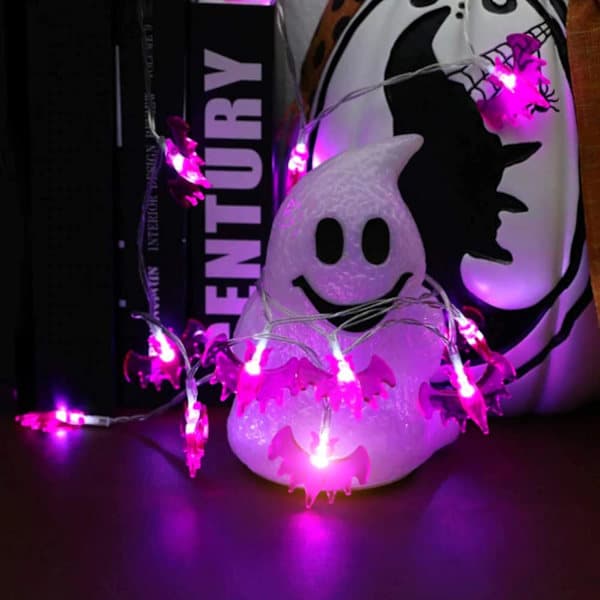 Halloween String Lights, 3M 20 LED Bat String Lights, Halloween Decoration