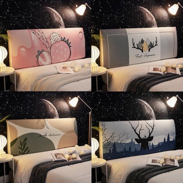Sänggavelöverdrag, Dammskydd för Vadderad Sänggavel (F, Sänggavel Längd: 70cm-120cm).pa