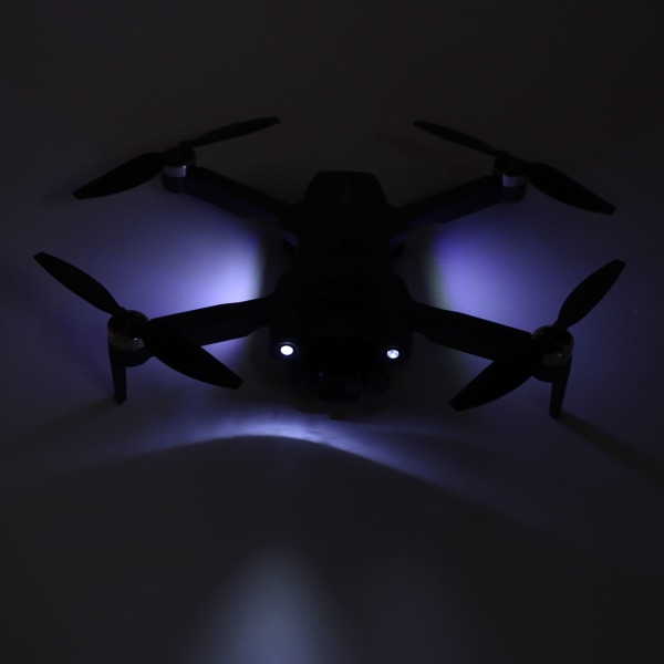 Taitettava nelikopterinen älykäs HD-kaksoiskamera RC- drone harjattomalla moottorilla valokuvaukseen tummanharmaa 4K