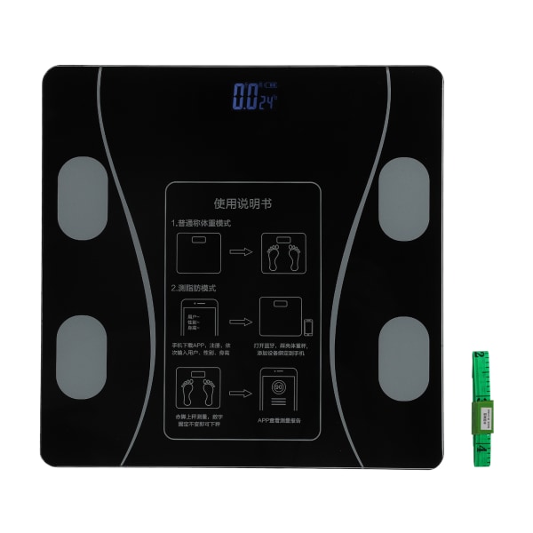 Smart Body Scale Bluetooth Electronic Home Oppladbar Nøyaktig digital vekt fettvekt