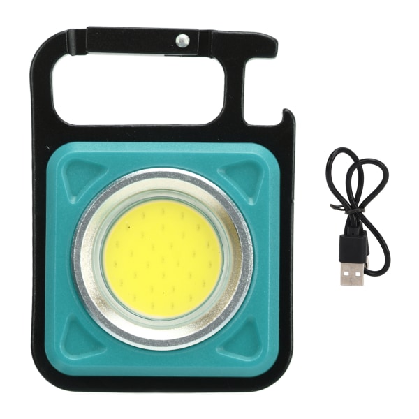 Mininyckelring LED-lampa 30 COB Uppladdningsbar ficklampa Bärbar nödarbeteslampa 500LM Blå