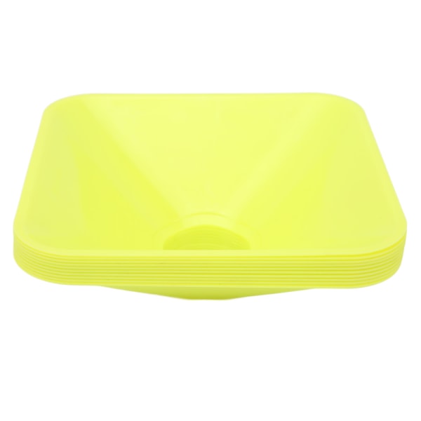 10 STK Træningskegler Firkantet Lys Farve Stabelbar Compact Cones Marker til Sports Football Green