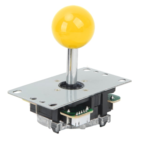DIY USB ohjain Tietokone Rocker Game Stick -ohjainsauvat ohjaussirun kanssa arcade-peleihin keltainen