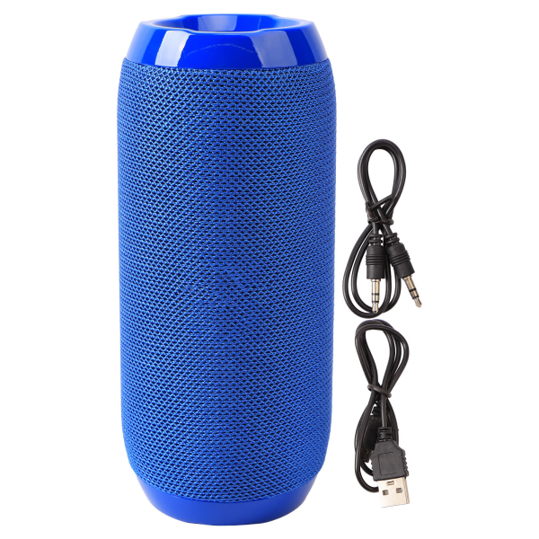 Bærbar Bluetooth-højttaler Vandtæt dobbeltmembran Holdbar Bluetooth-subwoofer til udendørs blå