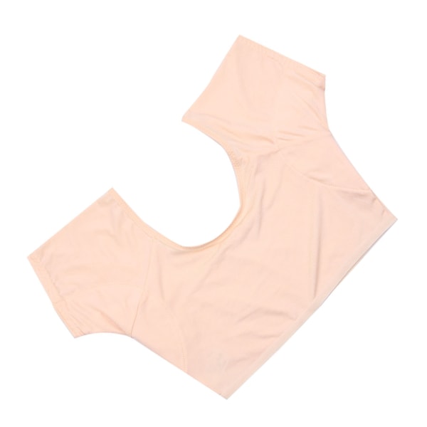 Underarms sweatvest Kortærmet svedabsorberende trøje Design Vaskbar armhule sweatvest til kvinder piger Hudfarve M