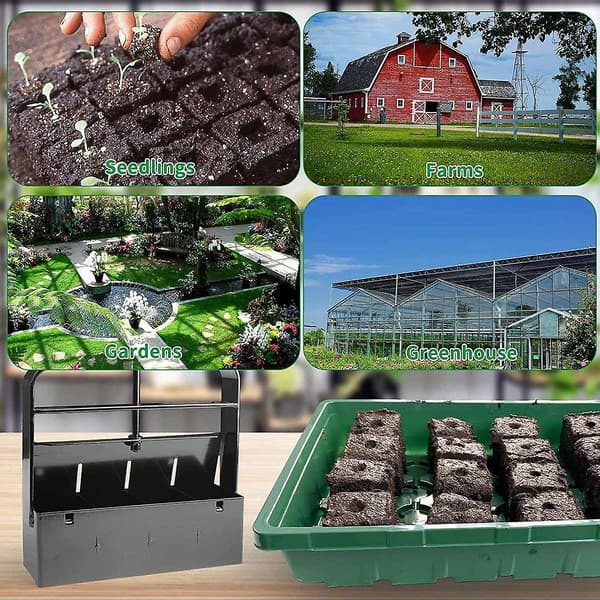Soil Block Maker with Grip Handle Soil Blocking Tool for Plants Gardening Tool